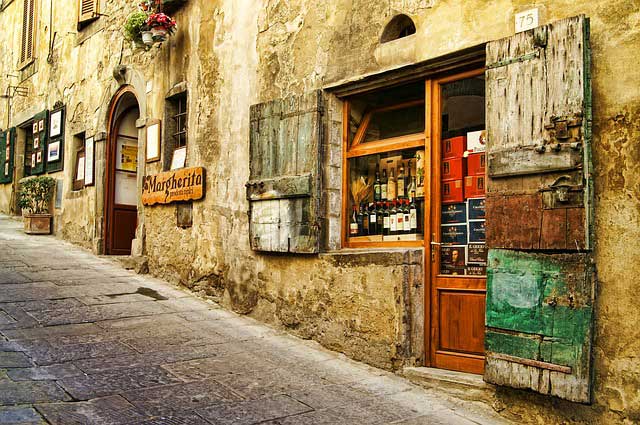 Italy street Tuscany