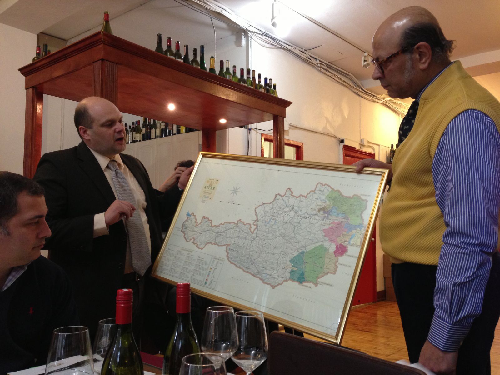 Staff Training Heinrich Fuchs is presenting his wines