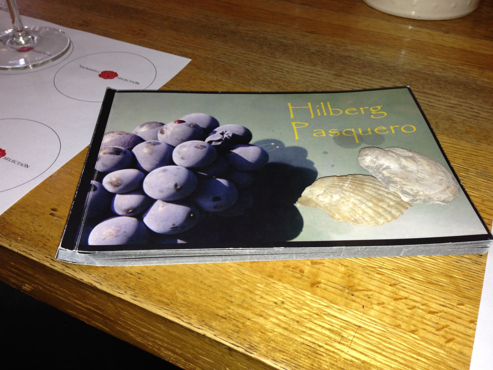 A beautiful brochure and the fossils you can find in Hilberg's soil